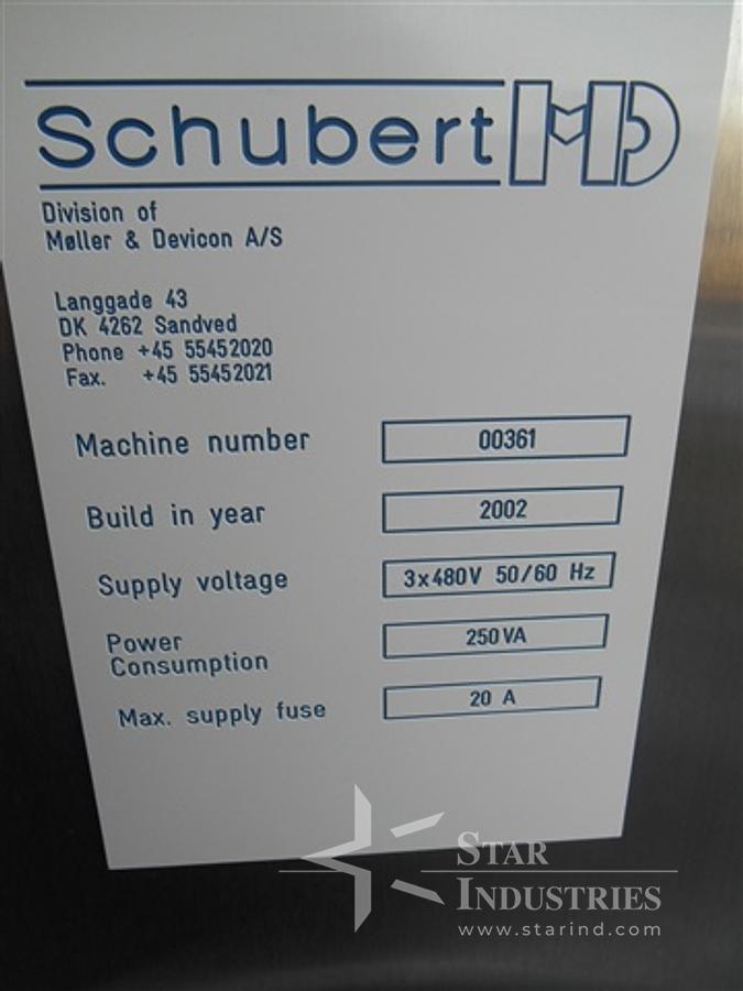 Used SCHUBERT MD STOPPER WASHER