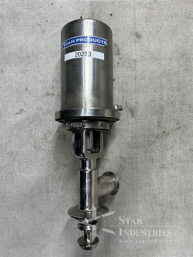 Used G&H Products Stainless Steel Sanitary Valve
