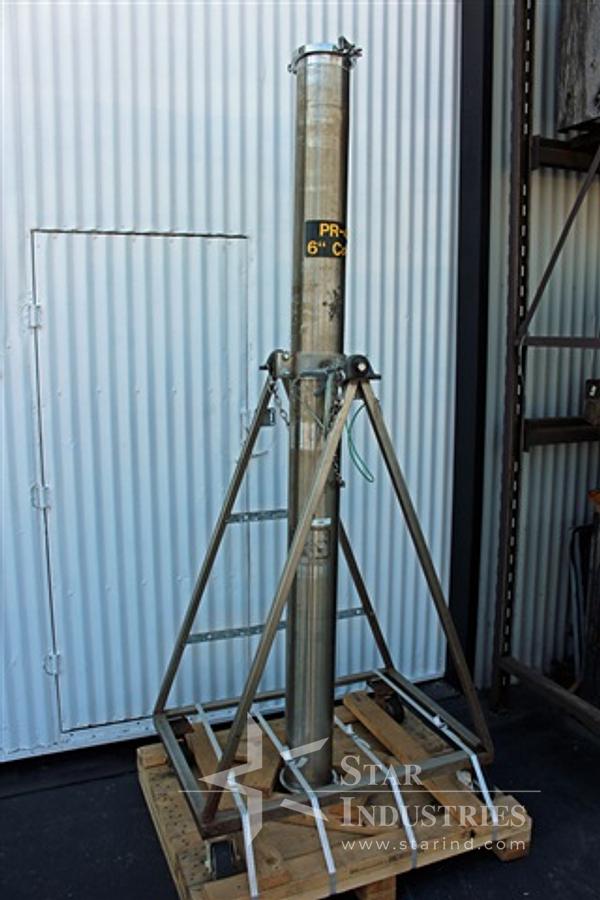 Used Tilting Column, 88" x 6" i.d., s.s.