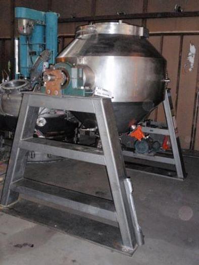 Used 20 CU FT GEMCO DOUBLE CONE VACUUM DRYER, HASTELLOY C276