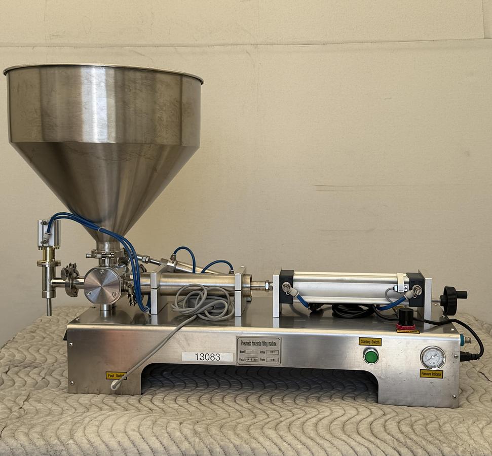 Used Pneumatic Horizontal Paste Filling Machine 