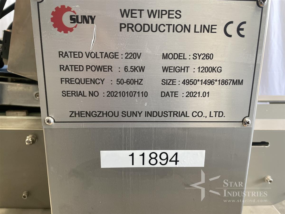 Used Wet Wipes Production Line SY260