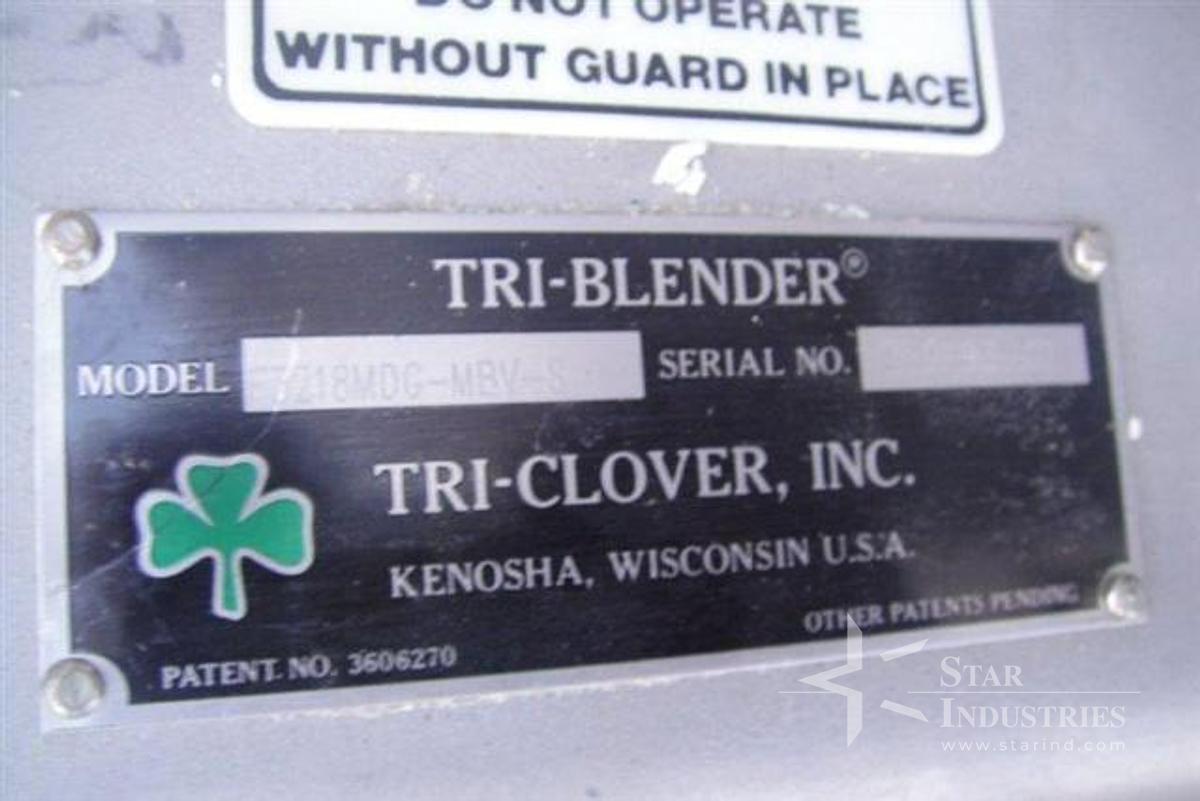 Used Tri-Clover Tri-Mixer Model F3218MDG-MBU-S