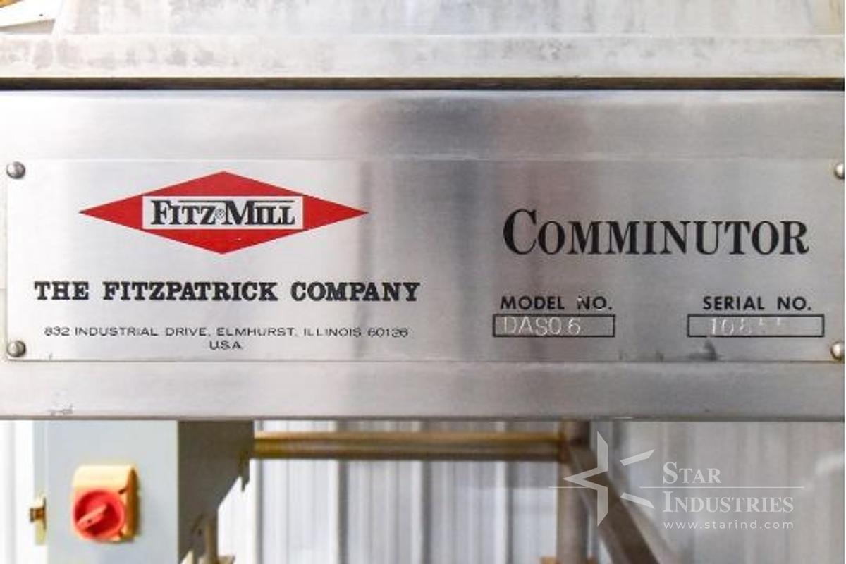 Used Fitzmill Comminutor DASO6