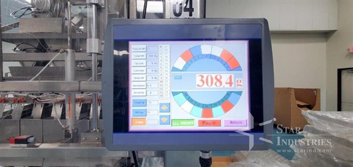 Used Ohlson Linear Gummy Packaging Line with Scale and Bottling System