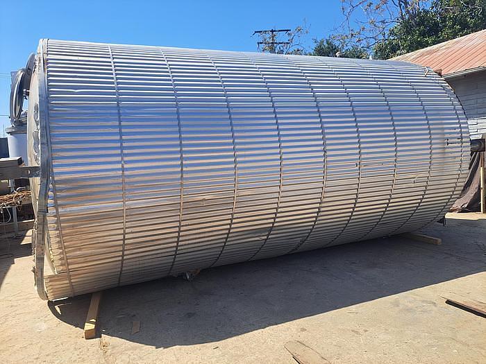 Used Tank, 10,000 Gallon, 316 Stainless Steel, 10' X 17'6" , Dish Bottom