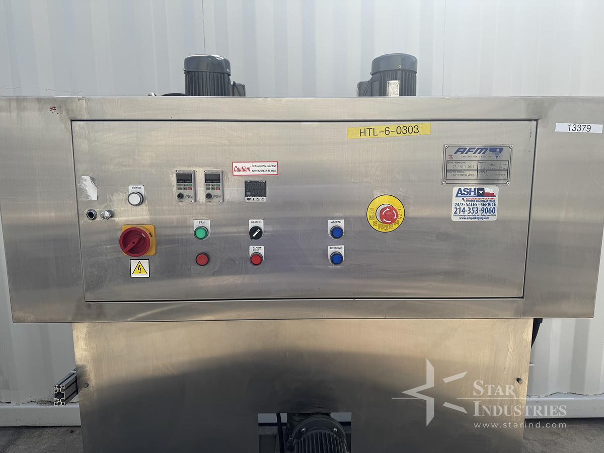 Used AFM- Shrink Sleeve Labeling System / Heat Shrink Tunnel