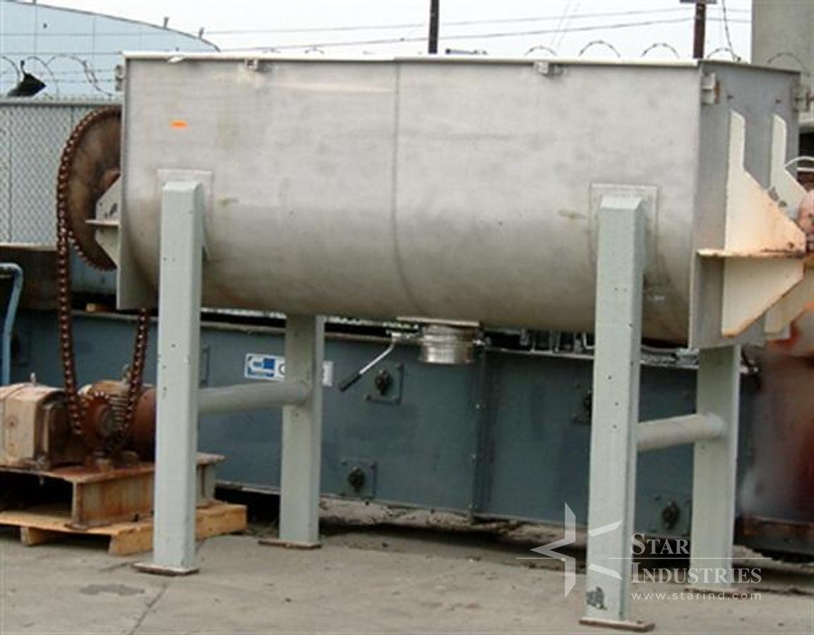 Used 62.5 c.f. O'Hara stainless steel Ribbon Blender
