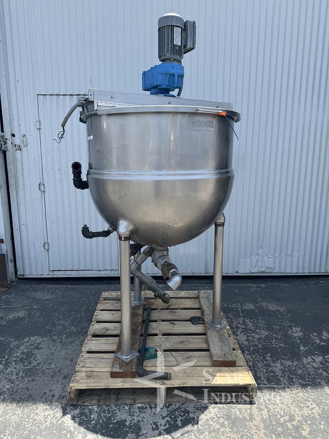 Used 30 gallon Dover-Groen Single-motion Swept Kettle, Model TA-100