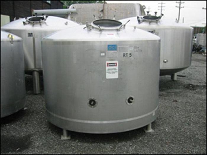 Used 1000 gallon DCI Jacketed 316ss Tank