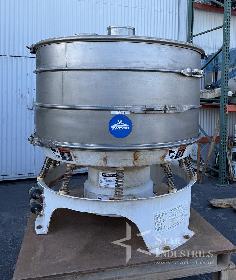 Used Sweco 48 S S Separator Sifter Model XM48S For Sale At Star Used Sweco 48 S S Separator Sifter Model XM48S For Sale At Star
