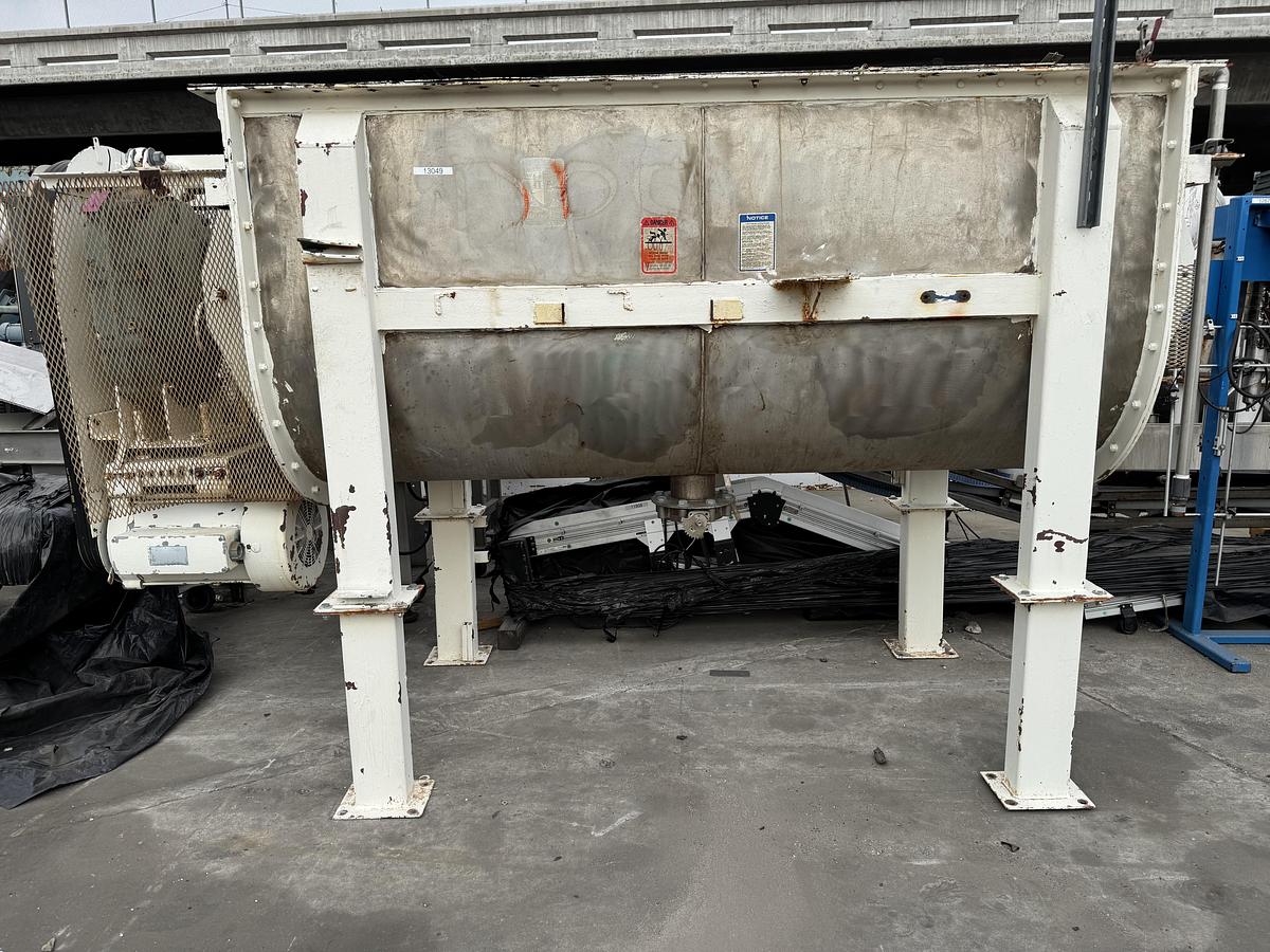 Used Ribbon Blender, approx. 65 cu. ft. S.S. 