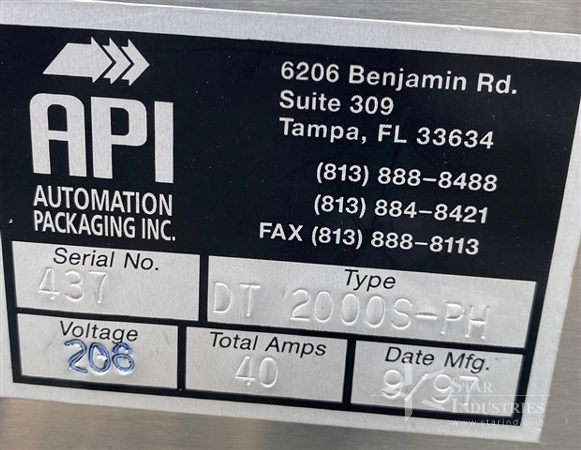 Used API/Automation Packaging Wrapper. Model DT 2000S-PH
