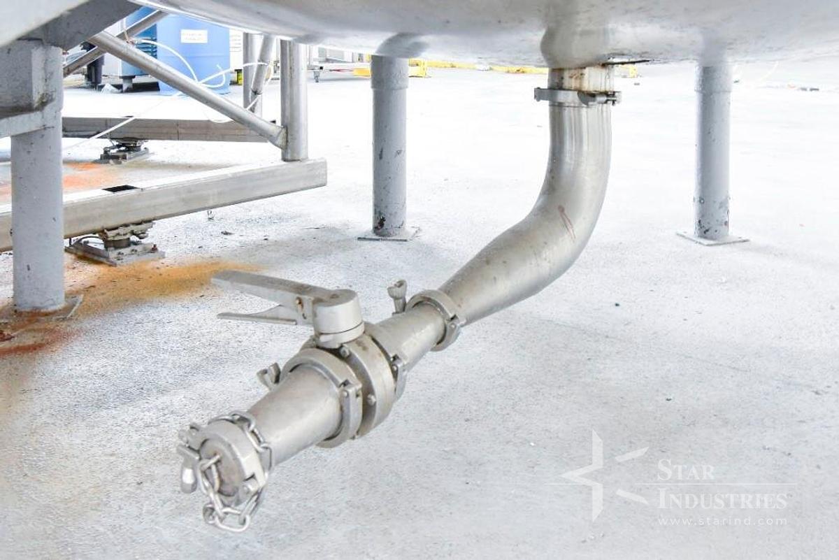 Used 3,000 gallon Insulated S.S. Tank, 98'' Dia. x 94'' Tall