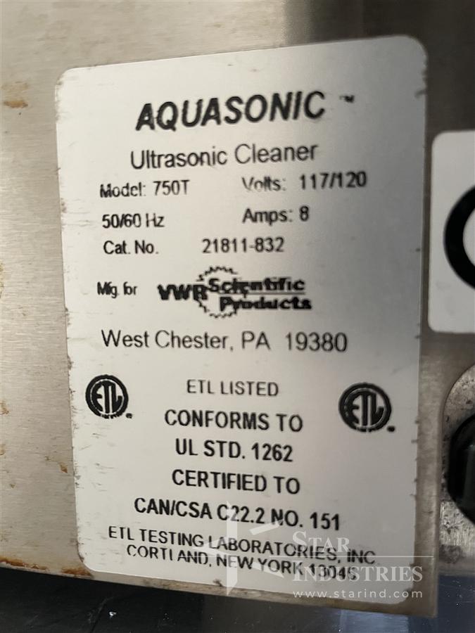 Used VWR Scientific Aqua Sonic Cleaner 750T