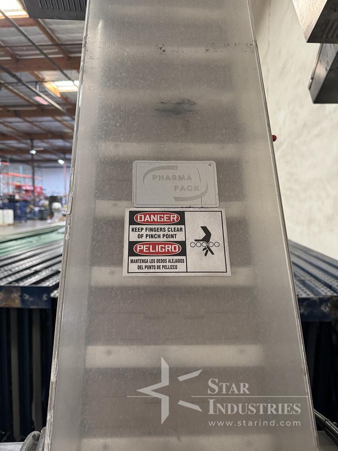 Used Pharma Pack Cleated Cap Elevator