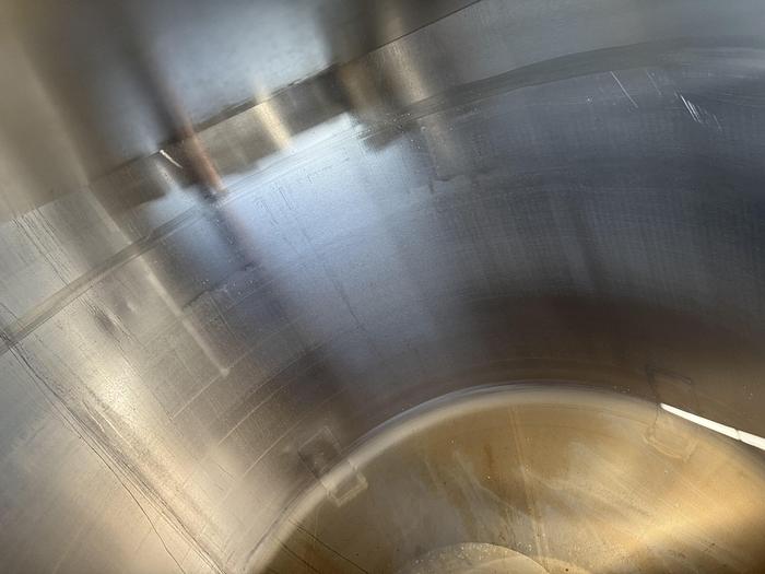 Used Tank, 1,300 Gallon, 316 Stainless Steel, Dish Bottom, JV Northwest