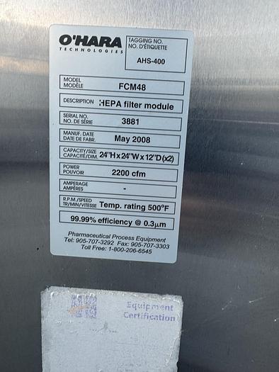 Used O'Hara FastCoat Coating Pan