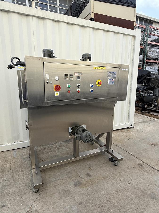 Used AFM- Shrink Sleeve Labeling System / Heat Shrink Tunnel