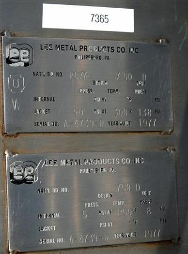 Used 750 gallon Lee Kettle w/ 1.5 h.p. Motor