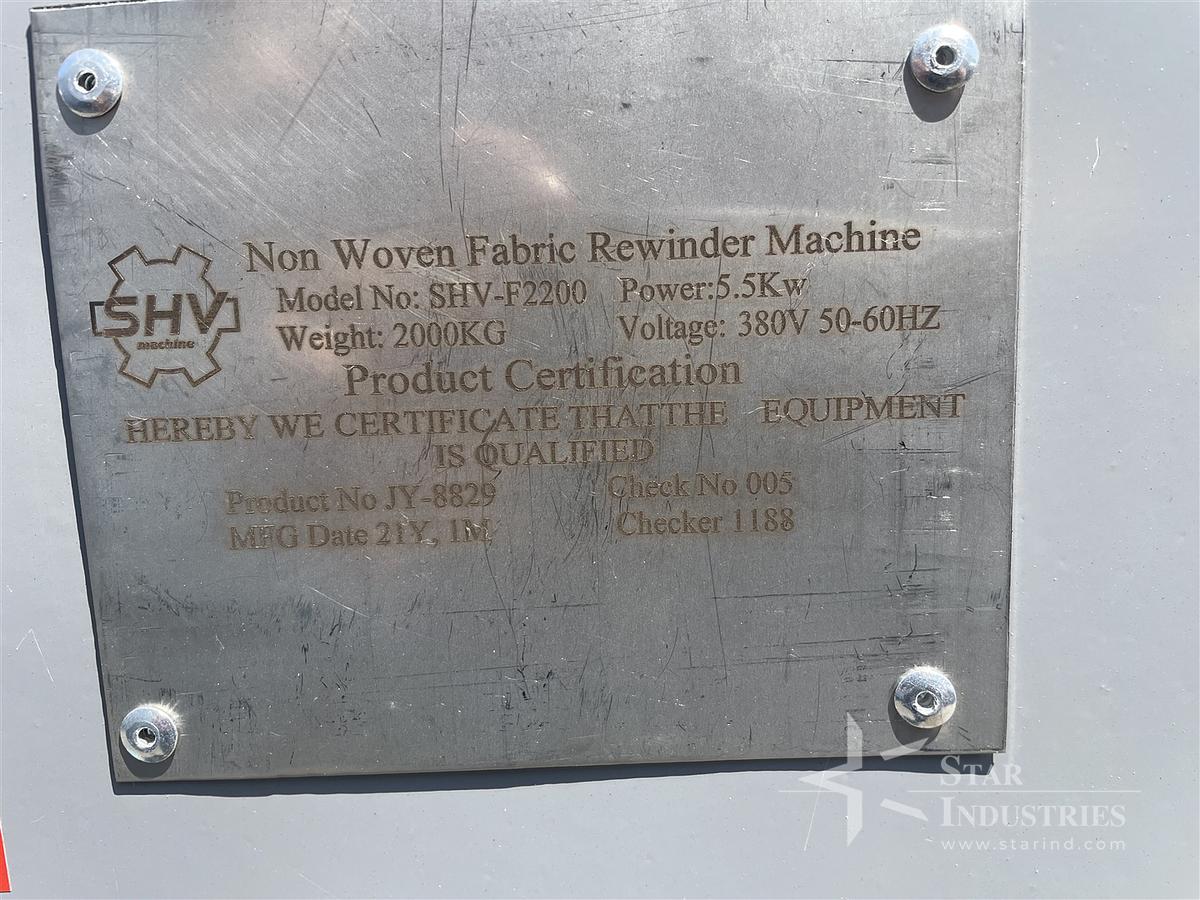 Used Fabric Rewinder Machine