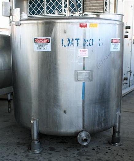 Used C.E. Howard 1,000 gallon s.s. Mix Tank w/ 2 hp s.s. Lafert 2 hp Mixer