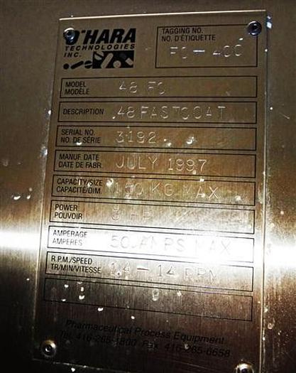 Used O'Hara 48" FastCoat System