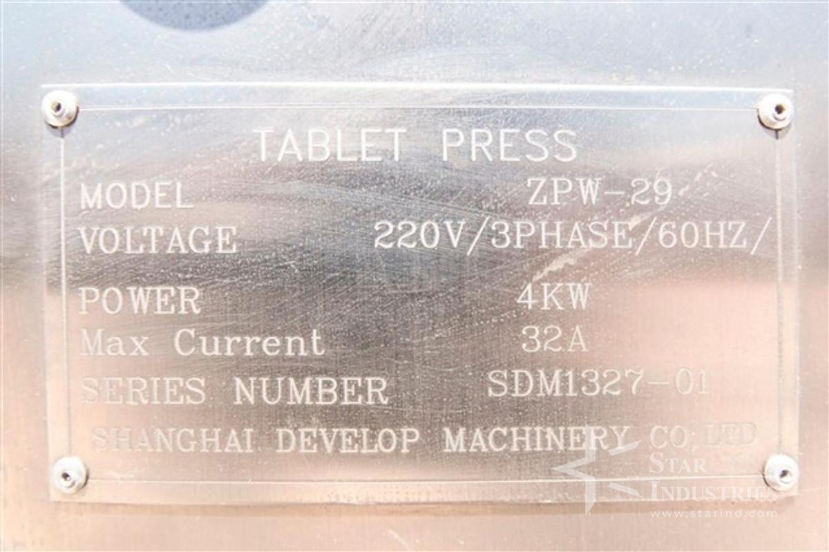 Used Develop MC ZPW 29 Station Tablet Press