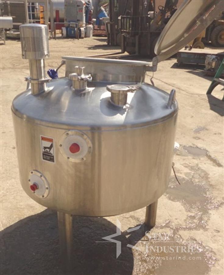 Used Walker 75 Gallon Stainless Steel Jacketed Tank