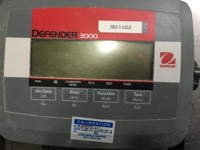 Used Ohaus Defender 3000 Scale
