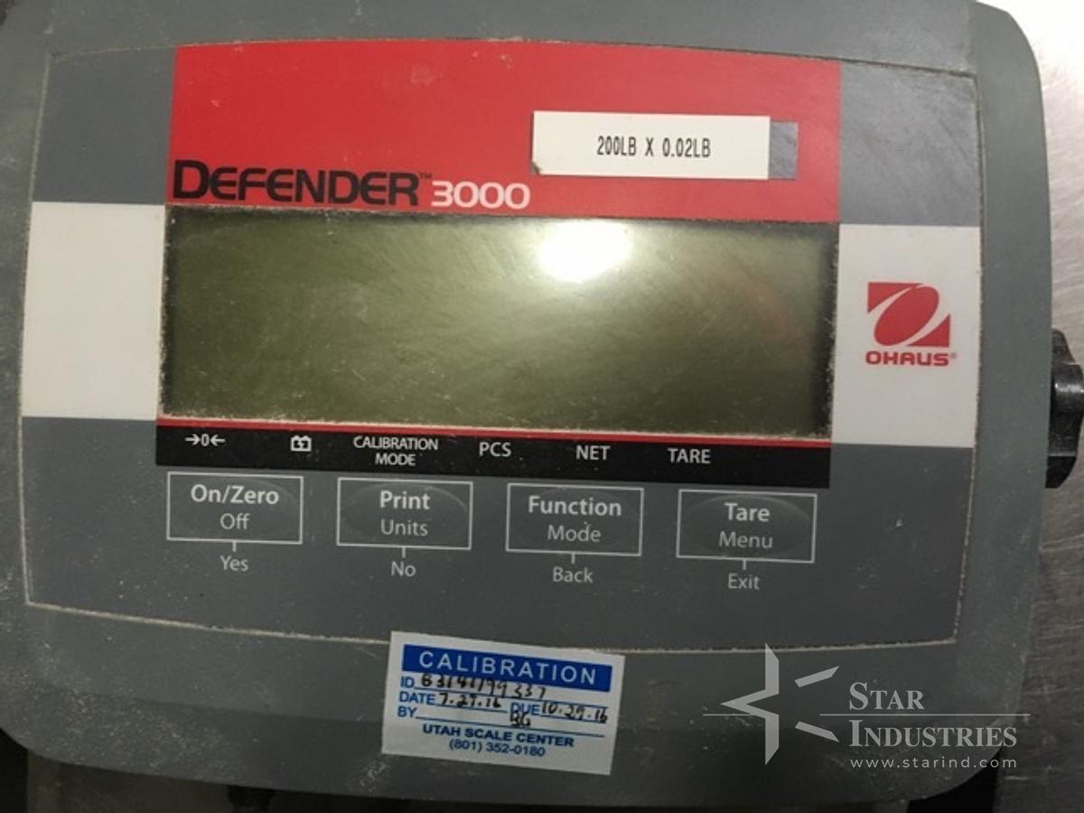 Used Ohaus Defender 3000 Scale