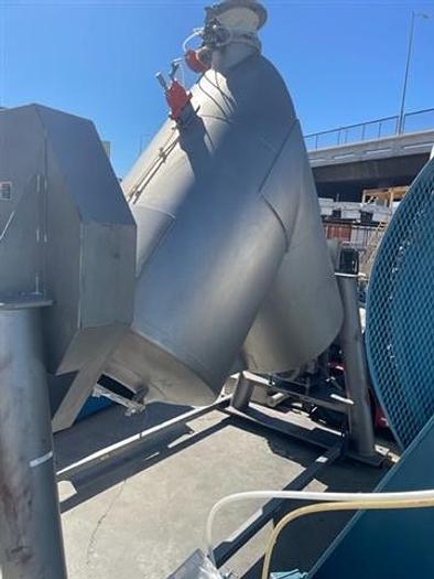 Used 75 c.f. Patterson-Kelley S.S. Twin Shell Blender w/ Liquids-Solids Bar