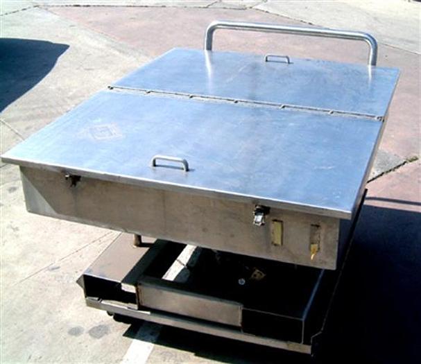 Used STAINLESS PRODUCT CART, approx. 15 c.f.