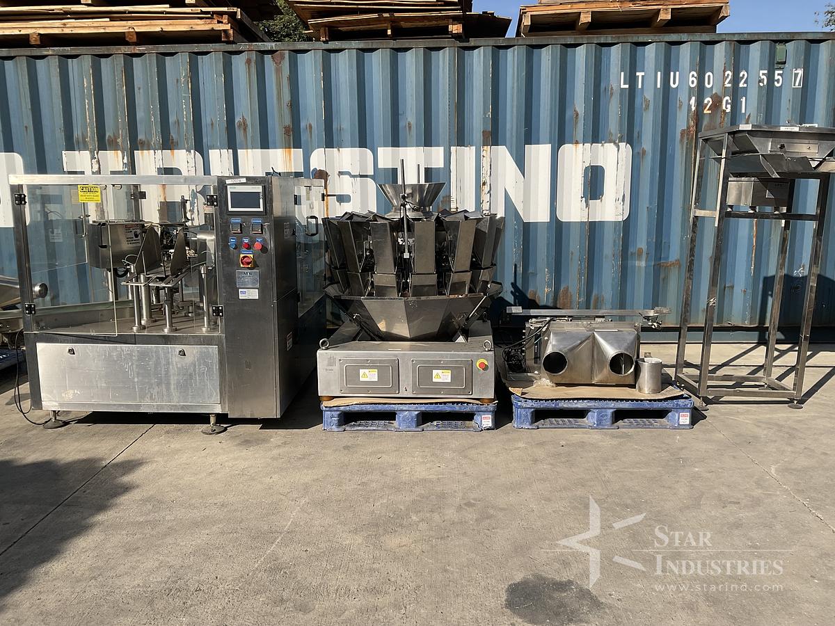 Used AFG Process Systems RBM-8 Bag Filler And Sealer With Overhead Scale