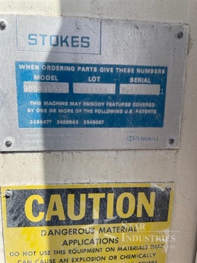 Used Stokes 42" S.S. Coating Pan