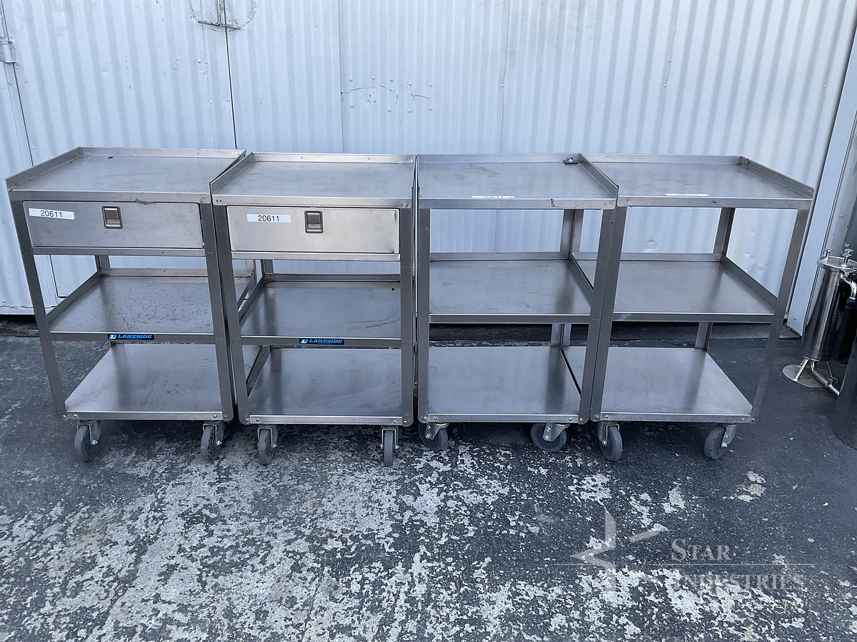 Used Lakeside SS Shelf Cart