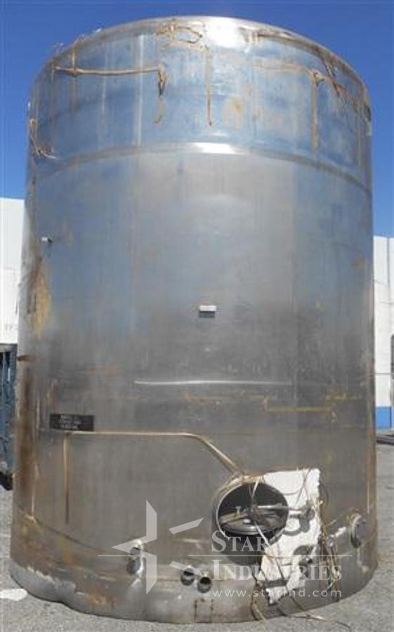 Used 10,000 gallon 316l S.S. DCI Tank