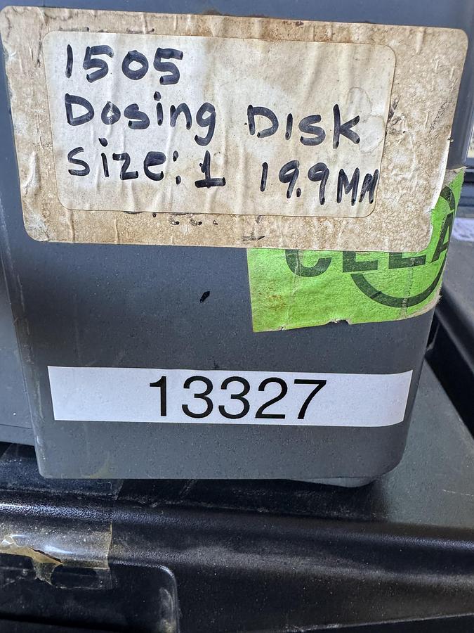 Used Bosch Dosing Discs 1505, Size 1, 19.9mm