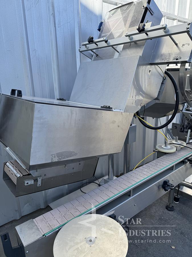 Used CVC 8-spindle Capper w/ Elevator & Conveyor