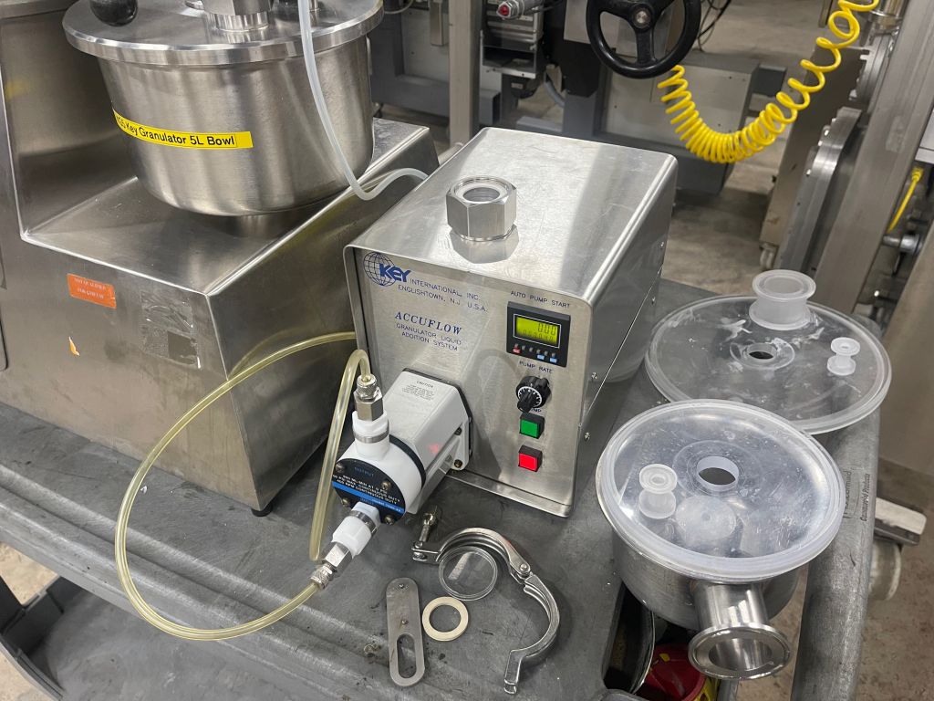 Used Key Intl KG5 High Shear Mixer with 2 Bowls, Chopper and Liquid Feed Pump