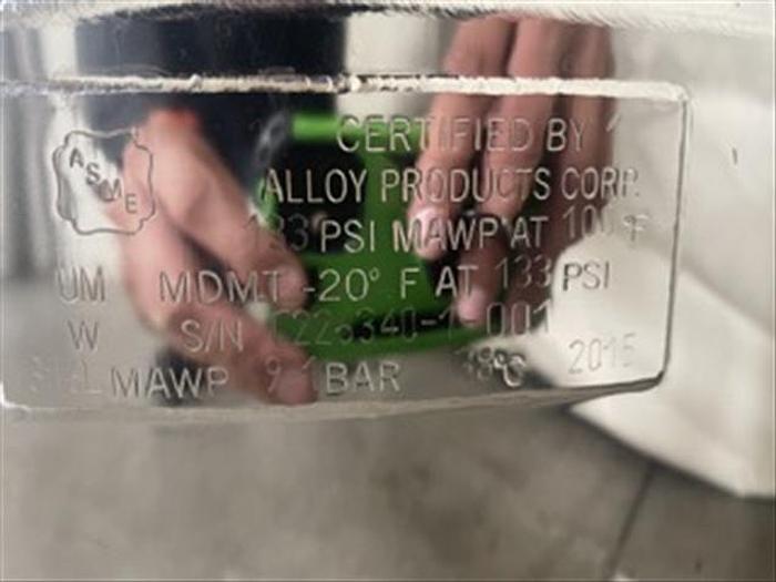Used Alloy 15 Gallon S.S. Vessel