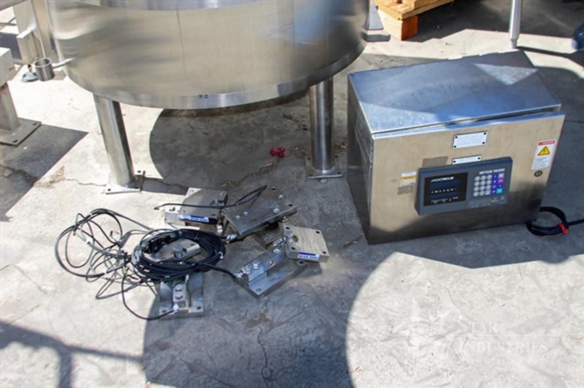 Used 1000 Liter Stainless Technology Jacketed Bag Vessel