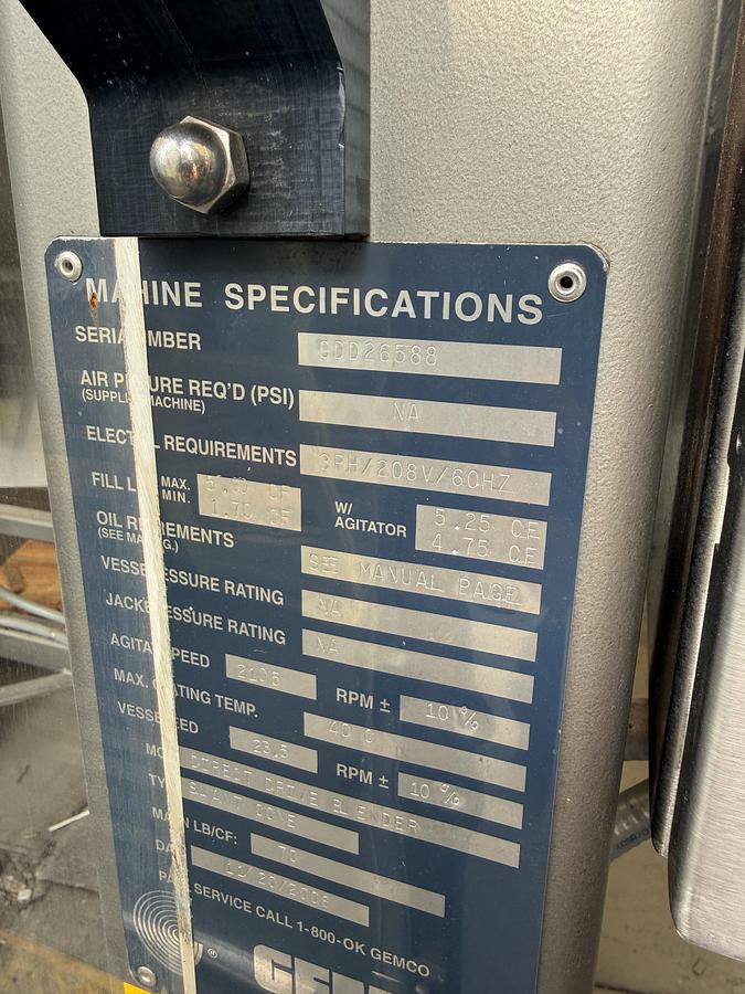 Used GEMCO BLENDER