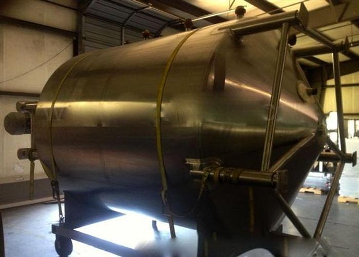 Used 2,000 gallon Walker jacketed Tank w/ dbl-motion