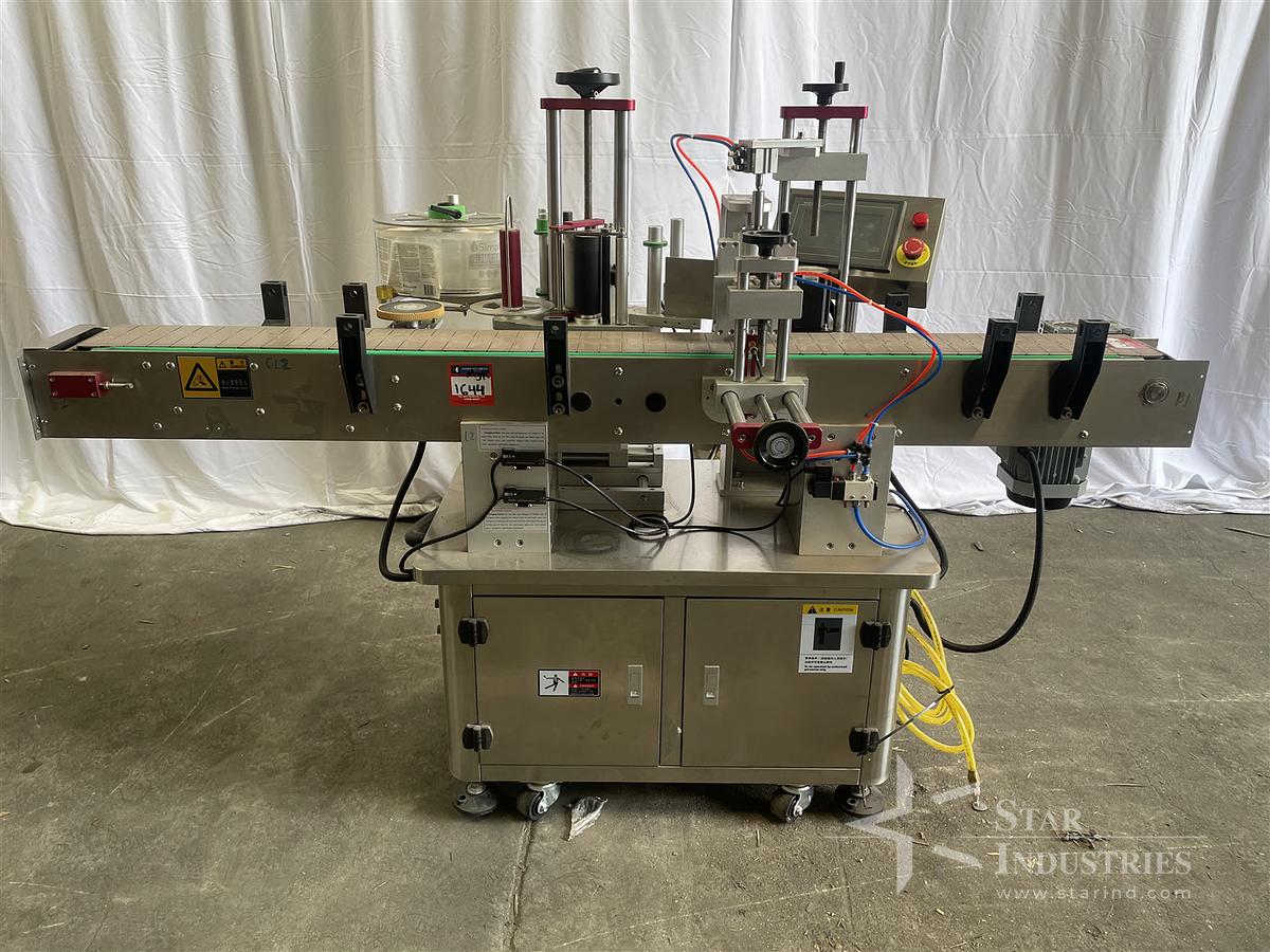 Used Labeler with Conveyor Wrap Labeler