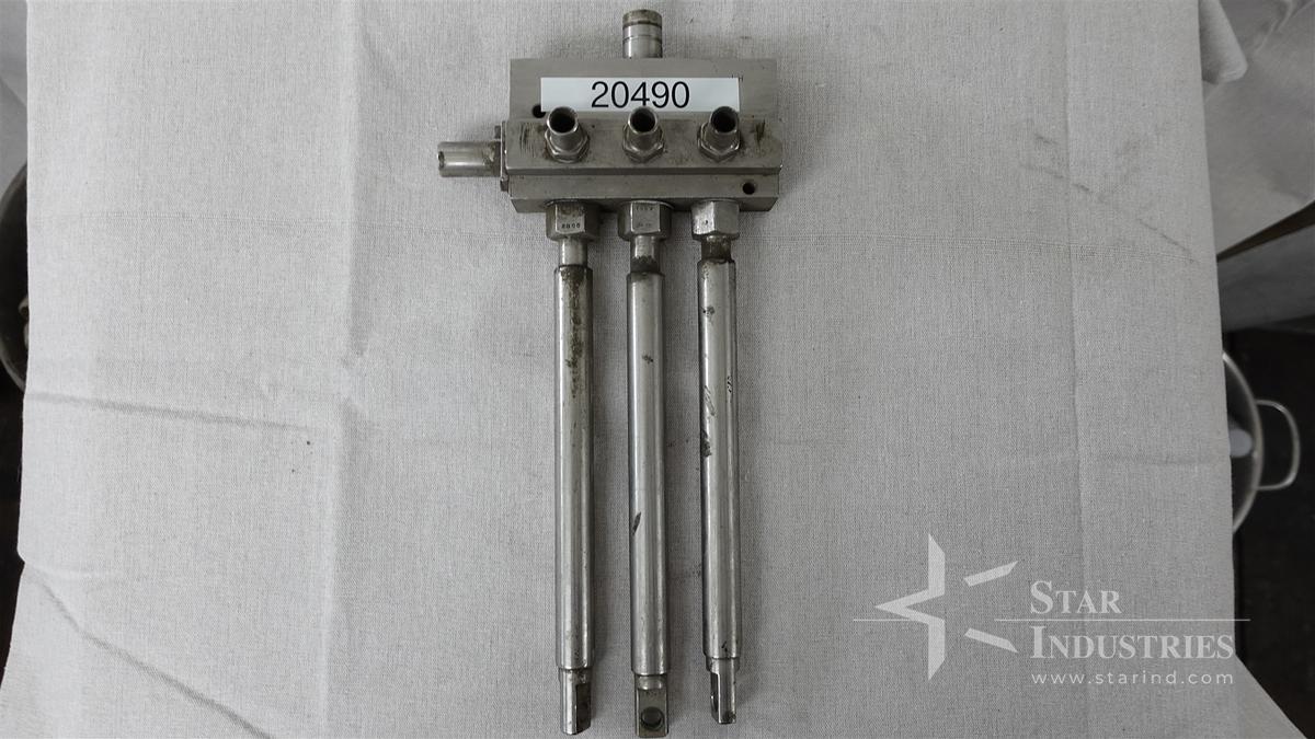 Used 3-Count Liquid Filler Piston Block size 20cc