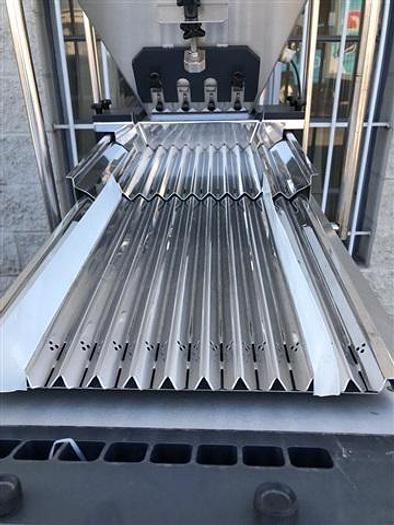 Used Conveyor, 3" x adjustable width, variable speed, beltless