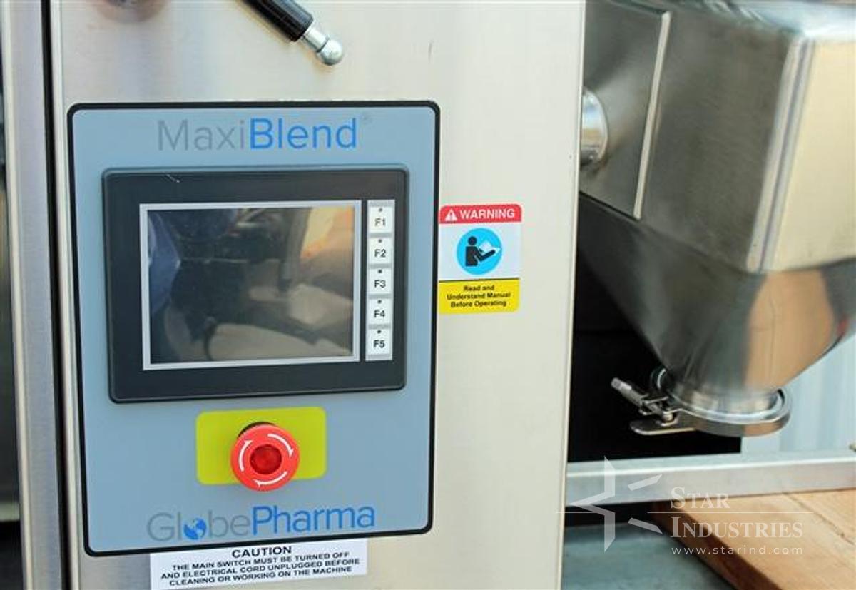 Used GlobePharma Maxi-Blend Mixer w/ 16 and 8 qt Bins and a 3 jar mixing arm