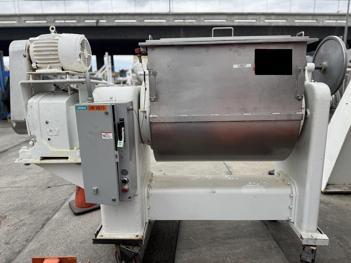 Used Approx. 30 c.f. S.S. Ribbon Blender