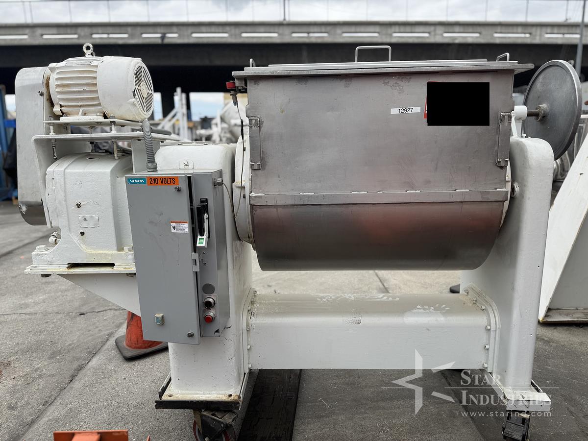 Used Approx. 30 c.f. S.S. Ribbon Blender